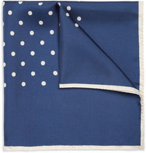 Kingsquare 100% Silk Polka Dot Pocket Square with Gift Box