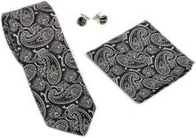 Kingsquare Paisley Tie, Pocket Square, Cufflinks Set