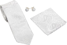 Kingsquare Paisley Tie, Pocket Square, Cufflinks Set