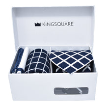 Kingsquare Men's Necktie, Sock, and Pocket Square Set in Gift Box